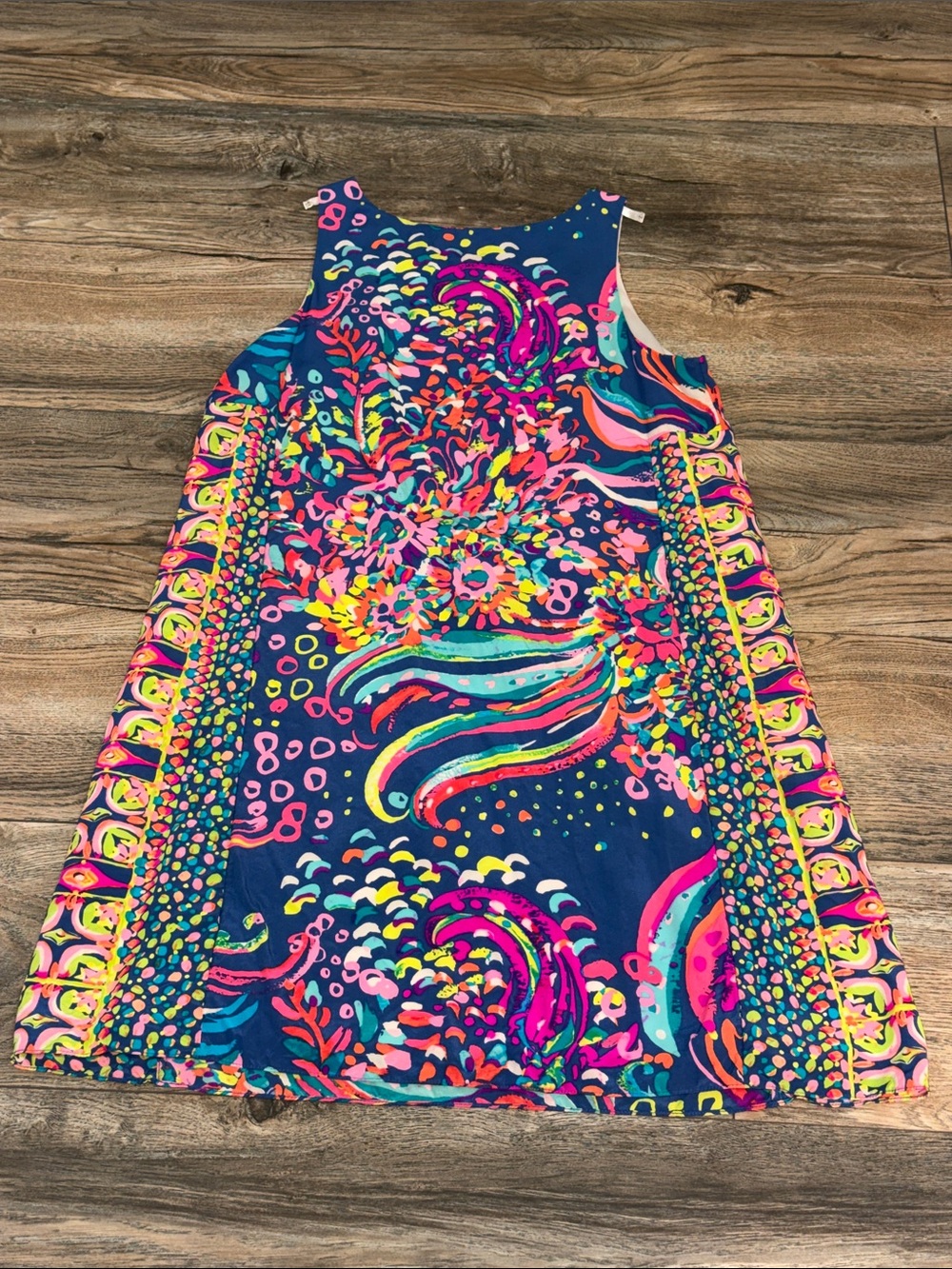 Lilly Pulitzer Navy Multicolor Floral Midi Dress - Picture 2 of 3